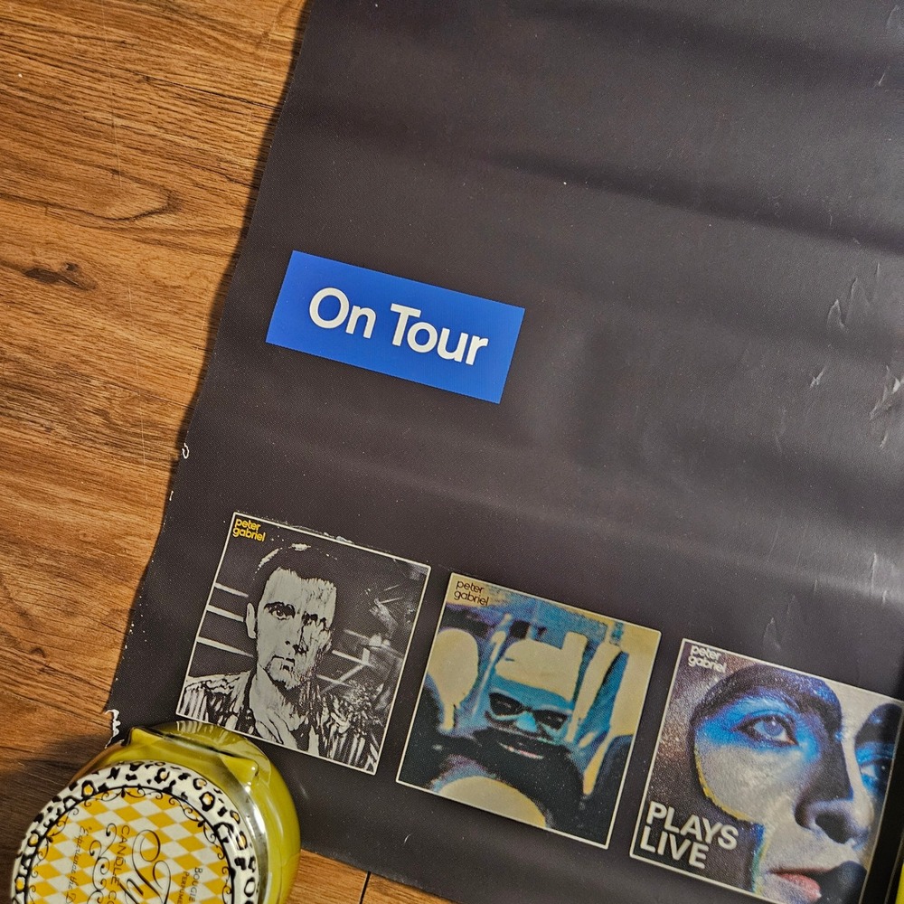 Peter Gabriel Vintage 1986 Promo Tour Poster 23x35 The David Geffen Company - Picture 4 of 5